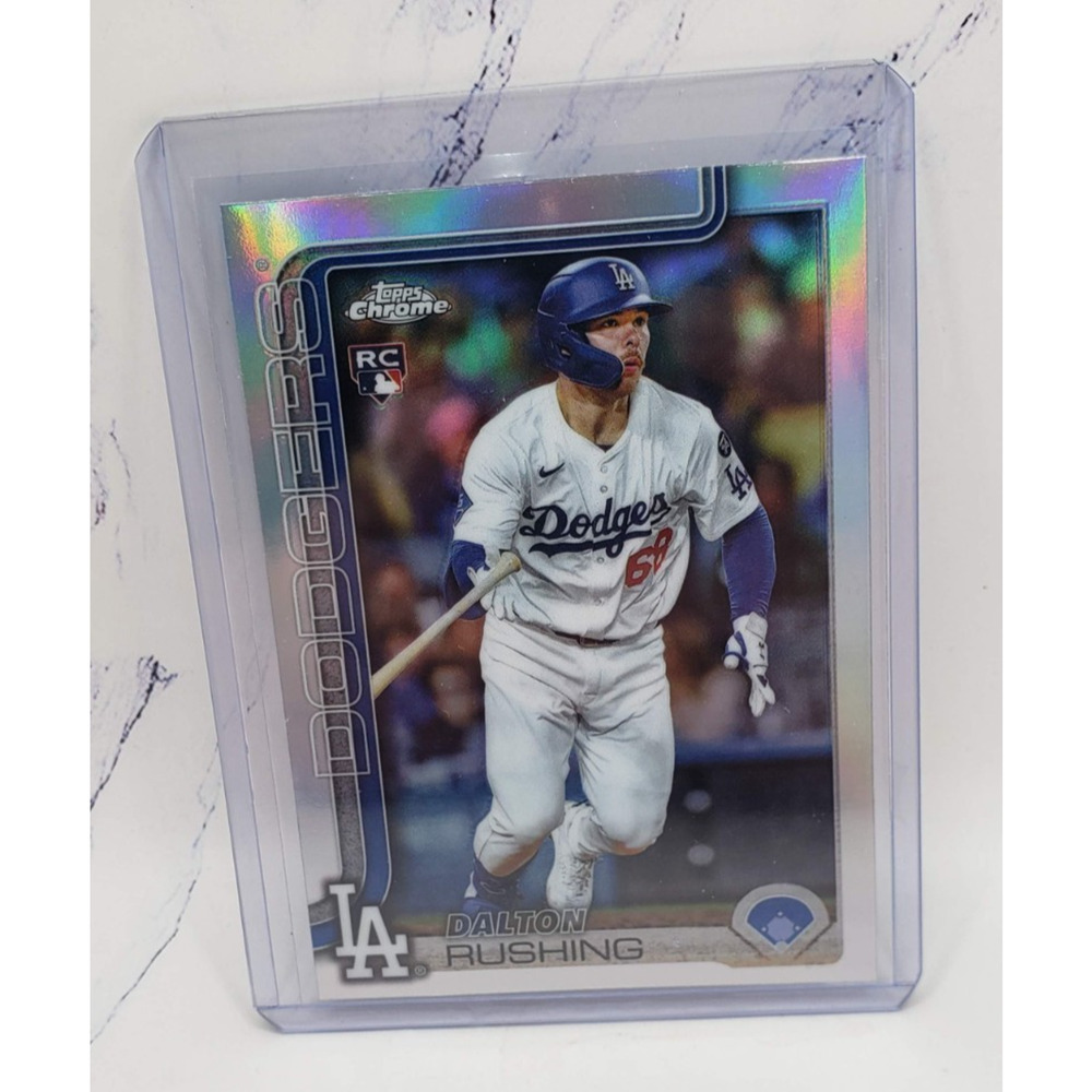 2025 Topps Chrome Update #USC129 Dalton Rushing Base Rookie Card RC LA Dodgers